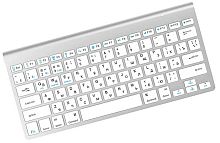 Клавиатура Olmio WK-15 беспроводная с поддержкой Bluetooth компактная белый