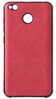 Силиконовый чехол для Xiaomi Redmi 4X кожа красный