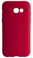 Силиконовый чехол для Samsung Galaxy A320/A3 (2017) матовый красный