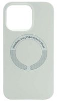 Силиконовый чехол для Soft Touch Apple iPhone 13 Pro MagSafe белый