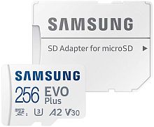 Флеш-карта Samsung micro SD 256 Gb EVO PLUS (MB-MC256KA) + адаптер Class 10