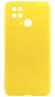 Силиконовый чехол для Xiaomi Redmi 10C матовый желтый