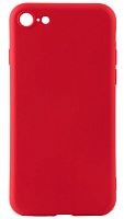 Силиконовый чехол Soft Touch для Apple iPhone 7/8 с защитой камеры красный