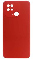Силиконовый чехол Soft Touch для Xiaomi Redmi 10C красный