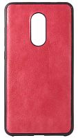 Силиконовый чехол для Xiaomi Redmi Note 4X кожа красный