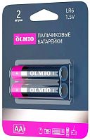 Батарейка Olmio AA LR06 2шт в блистере